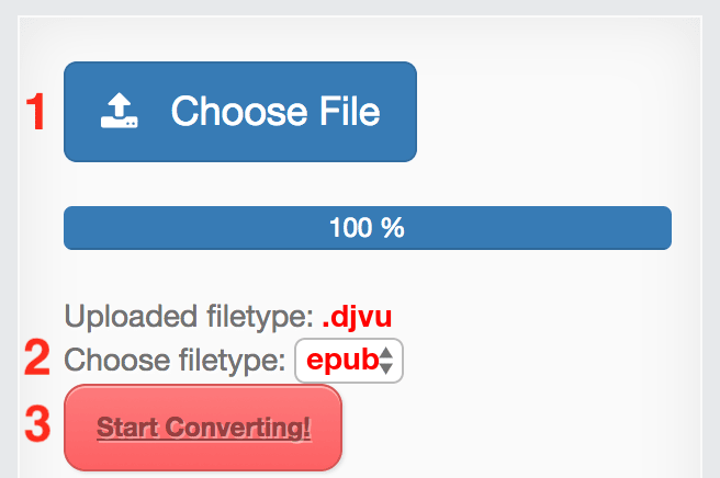 How to convert DJVU files online to EPUB